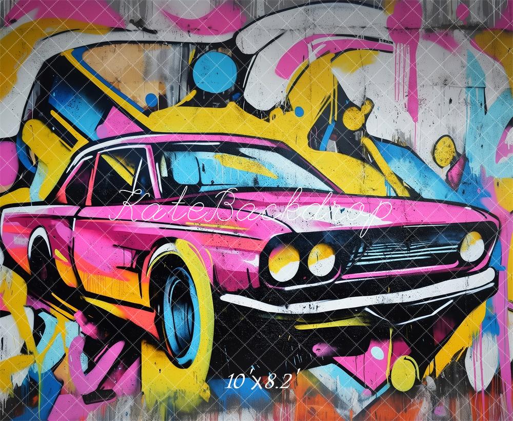 Kate Graffiti Car Backdrop Designed by Patty Roberts