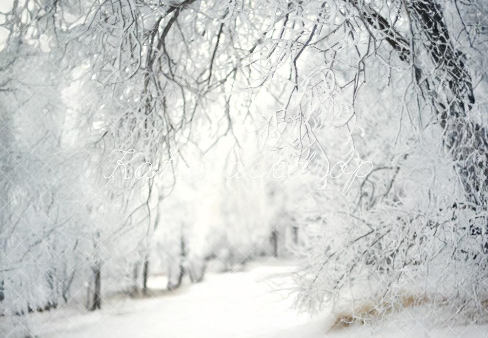 Kate Frosty Lane Winter Backdrop Designed by Lidia Redekopp