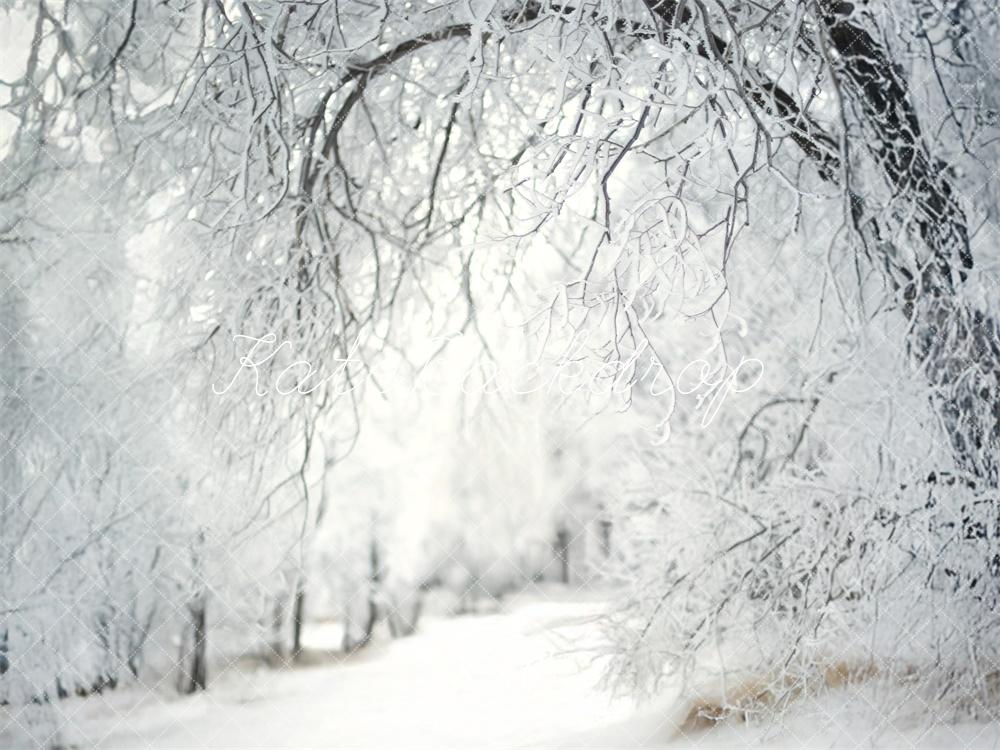 Kate Frosty Lane Winter Backdrop Designed by Lidia Redekopp