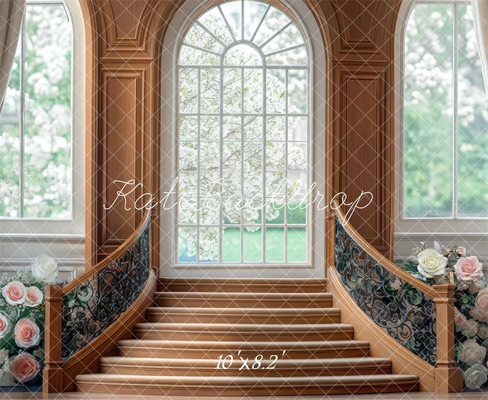 Kate Arch Stairs Backdrop Designed by Mini MakeBelieve