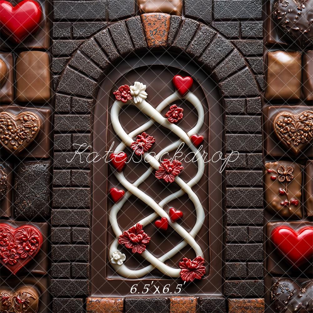 Kate Valentine's Day Backdrop Candy Chocolate Arch Designed by Mini MakeBelieve - Kate Backdrop AU