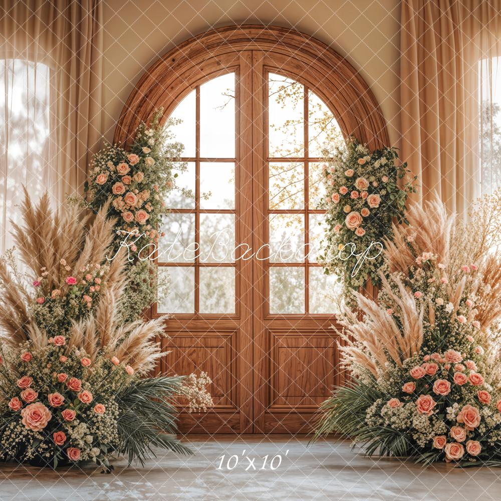 Kate Boho Wedding Floral Door Backdrop Designed by Emetselch