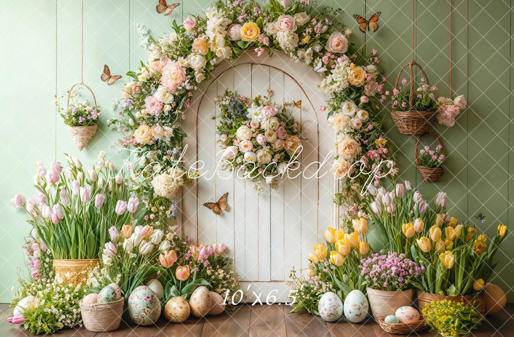 Kate Spring Easter Door Backdrop Designed by Emetselch - Kate Backdrop AU
