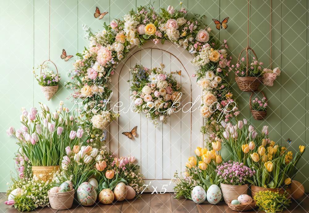 Kate Spring Easter Door Backdrop Designed by Emetselch - Kate Backdrop AU
