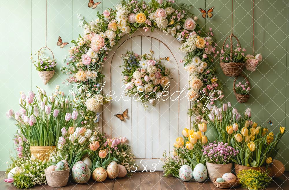 Kate Spring Easter Door Backdrop Designed by Emetselch - Kate Backdrop AU