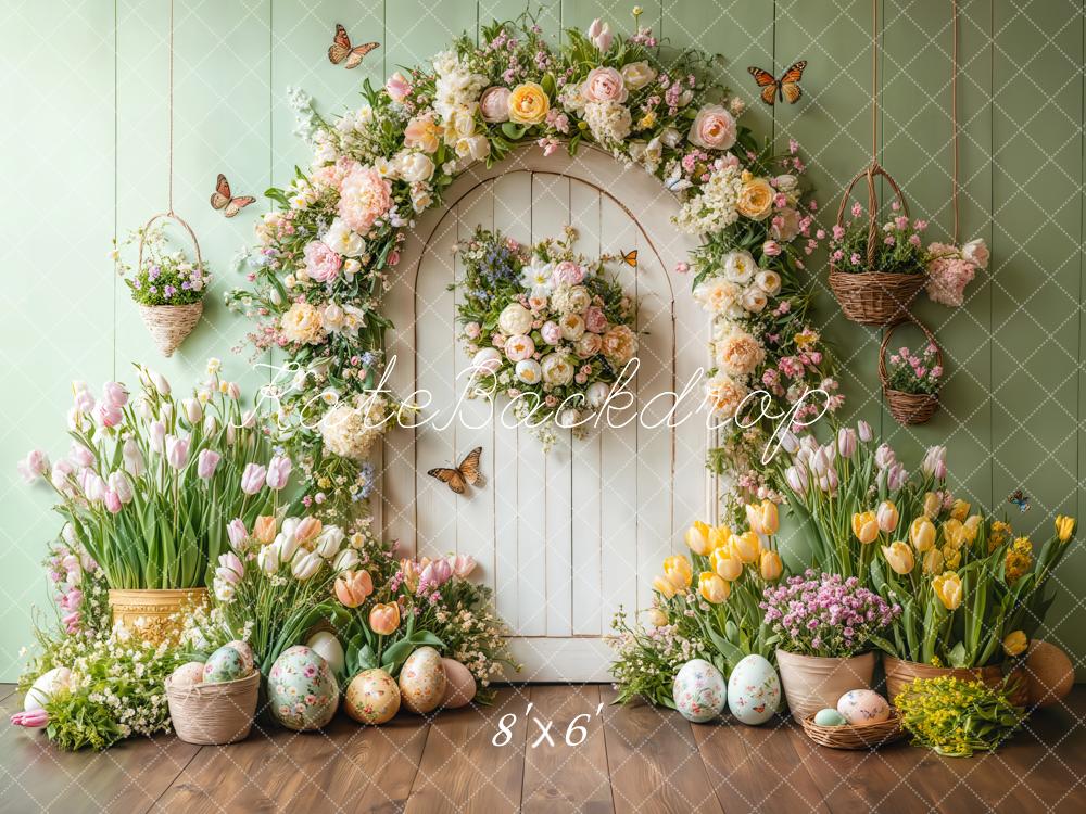 Kate Spring Easter Door Backdrop Designed by Emetselch - Kate Backdrop AU