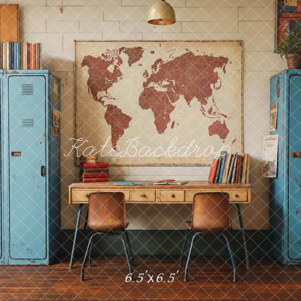 Kate Retro Back to School Backdrop Designed by Emetselch - Kate Backdrop AU