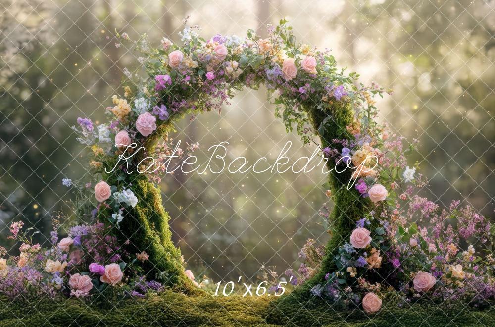 Kate Fantasy Fairy Floral Arch Backdrop Designed by Mini MakeBelieve - Kate Backdrop AU