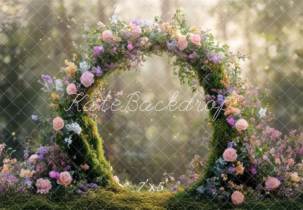 Kate Fantasy Fairy Floral Arch Backdrop Designed by Mini MakeBelieve - Kate Backdrop AU