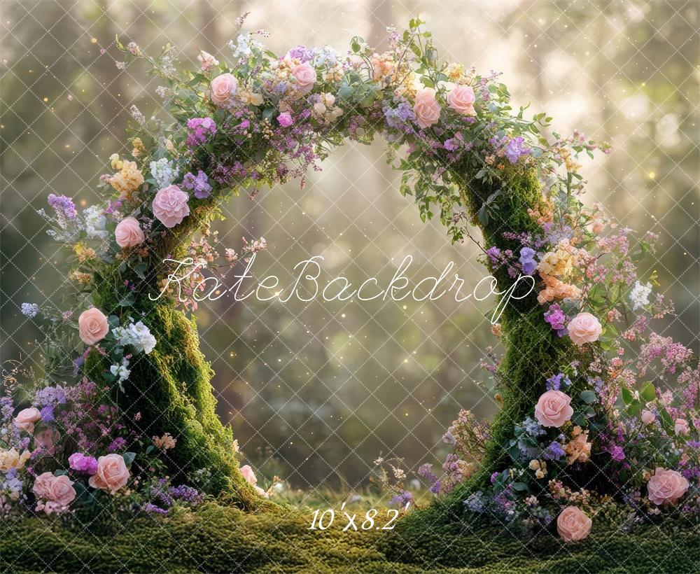 Kate Fantasy Fairy Floral Arch Backdrop Designed by Mini MakeBelieve - Kate Backdrop AU