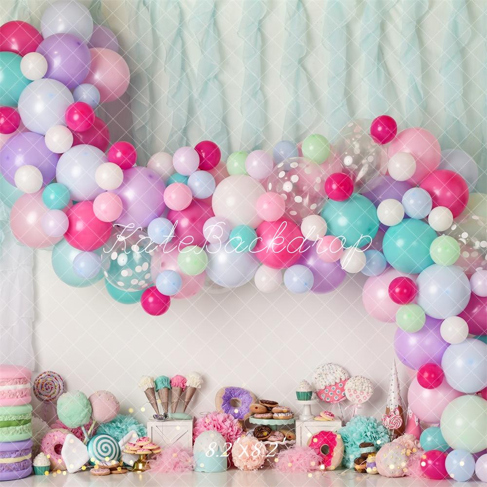 Kate Donut Candy Icecream Birthday Backdrop Designed by Mandy Ringe Photography - Kate Backdrop AU