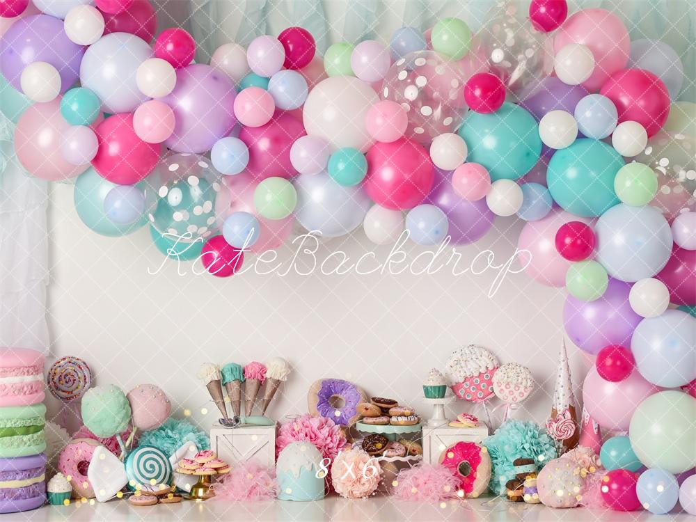 Kate Donut Candy Icecream Birthday Backdrop Designed by Mandy Ringe Photography - Kate Backdrop AU