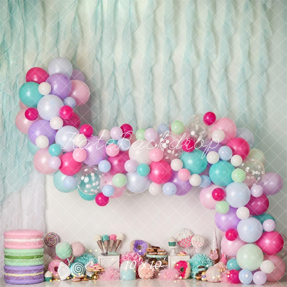 Kate Donut Candy Icecream Birthday Backdrop Designed by Mandy Ringe Photography - Kate Backdrop AU