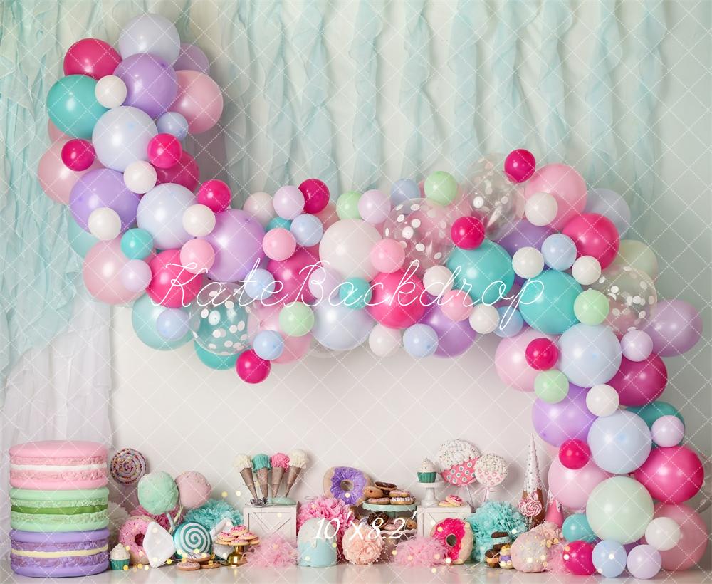 Kate Donut Candy Icecream Birthday Backdrop Designed by Mandy Ringe Photography - Kate Backdrop AU