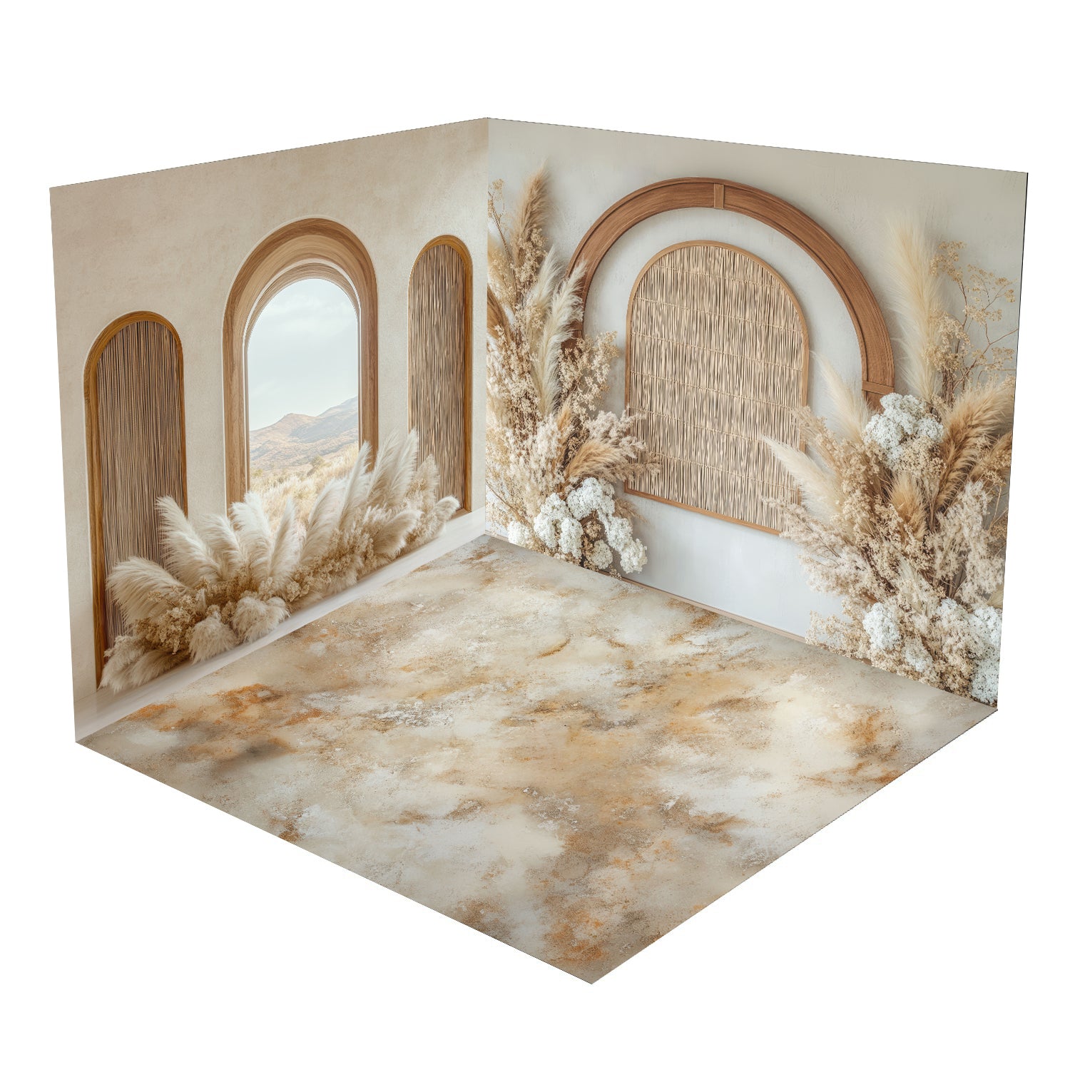 Kate Boho Arch Room Set Designed by Mini MakeBelieve (8ftx8ft&10ftx8ft&8ftx10ft)