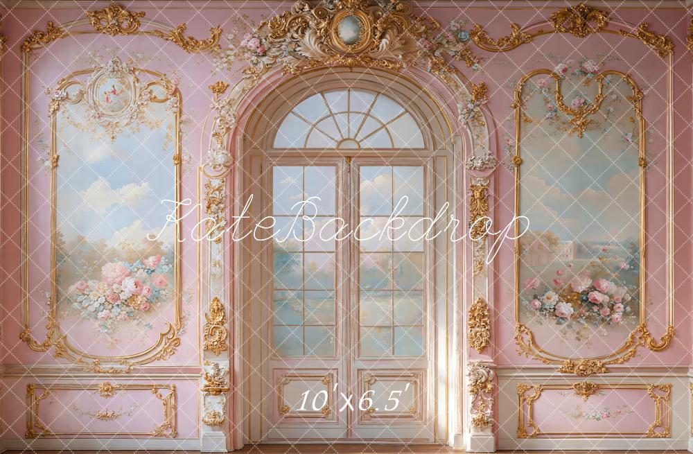 Kate Pink Princess Retro Palatial Backdrop Designed by Emetselch - Kate Backdrop AU