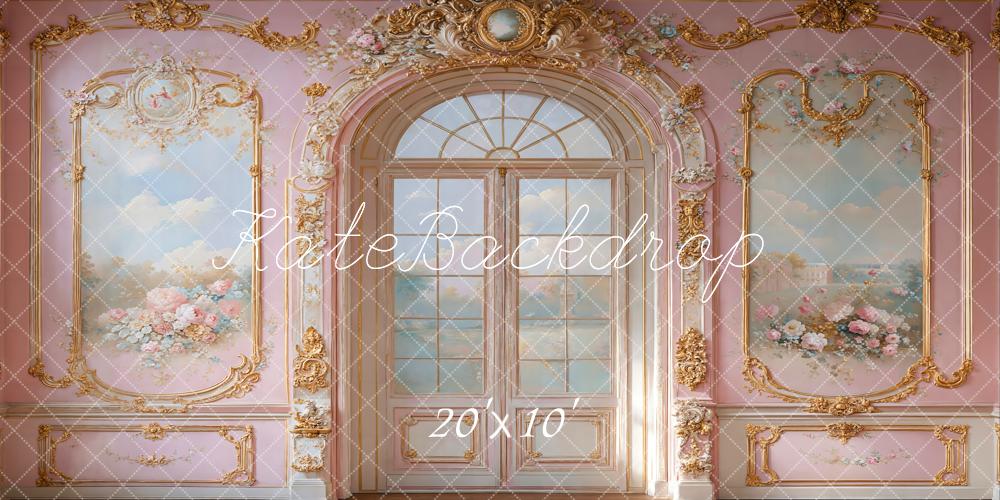 Kate Pink Princess Retro Palatial Backdrop Designed by Emetselch - Kate Backdrop AU