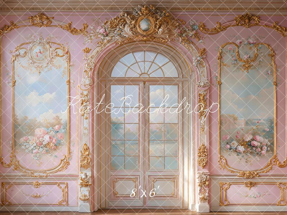 Kate Pink Princess Retro Palatial Backdrop Designed by Emetselch - Kate Backdrop AU