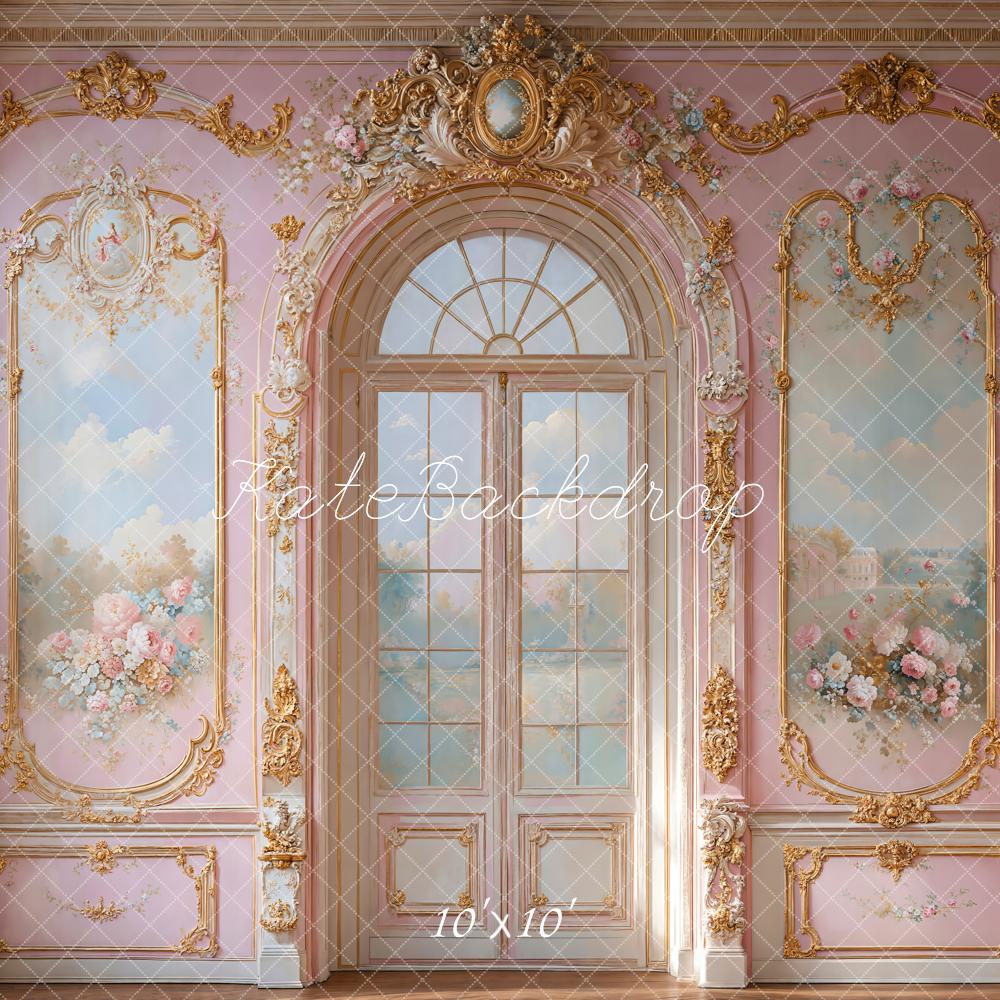 Kate Pink Princess Retro Palatial Backdrop Designed by Emetselch - Kate Backdrop AU