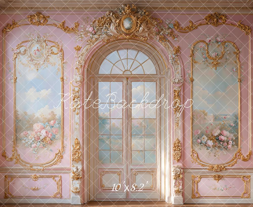 Kate Pink Princess Retro Palatial Backdrop Designed by Emetselch - Kate Backdrop AU