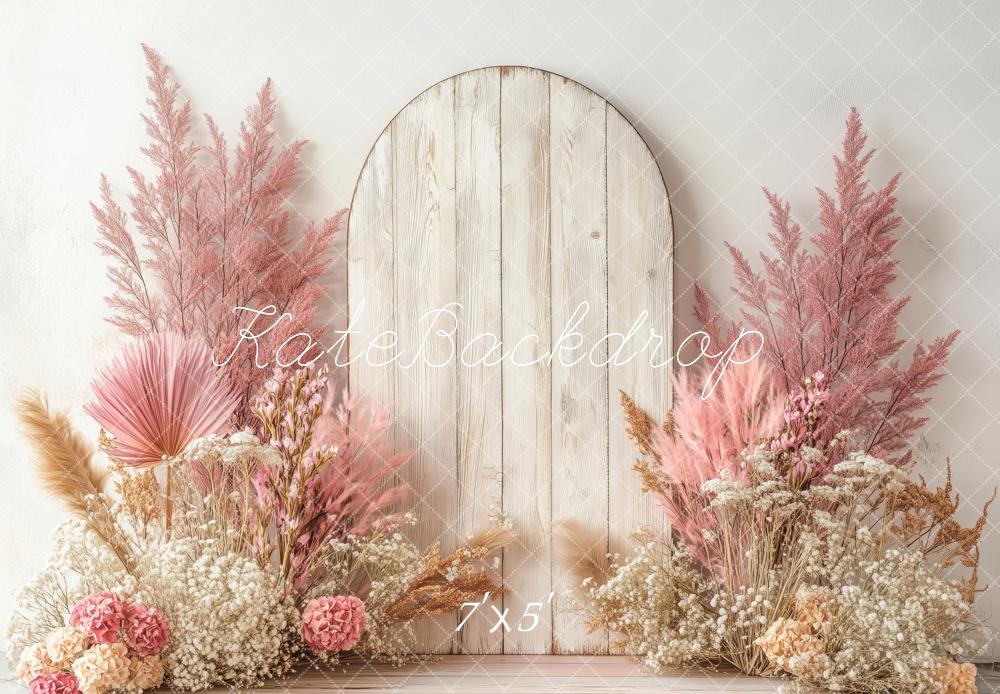Kate Soft Pink Beige Arch Backdrop Designed by Patty Roberts