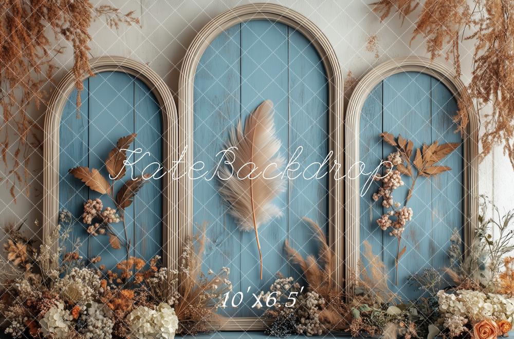 Kate Vintage Blue Arch Backdrop Designed by Patty Roberts - Kate Backdrop AU