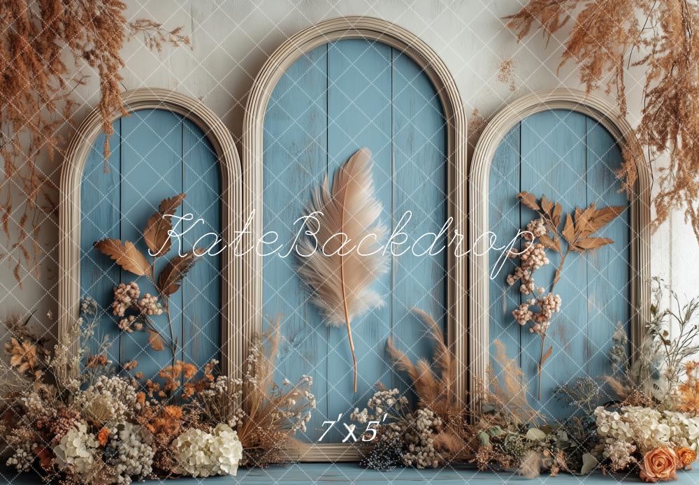 Kate Vintage Blue Arch Backdrop Designed by Patty Roberts - Kate Backdrop AU