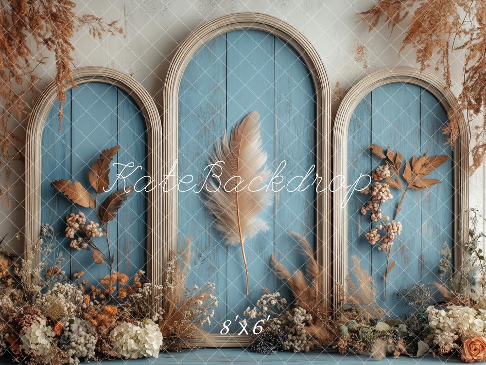 Kate Vintage Blue Arch Backdrop Designed by Patty Roberts - Kate Backdrop AU