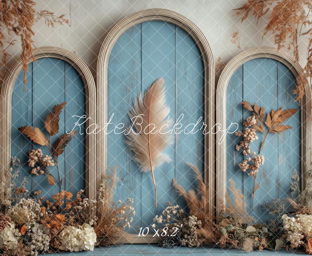 Kate Vintage Blue Arch Backdrop Designed by Patty Roberts - Kate Backdrop AU