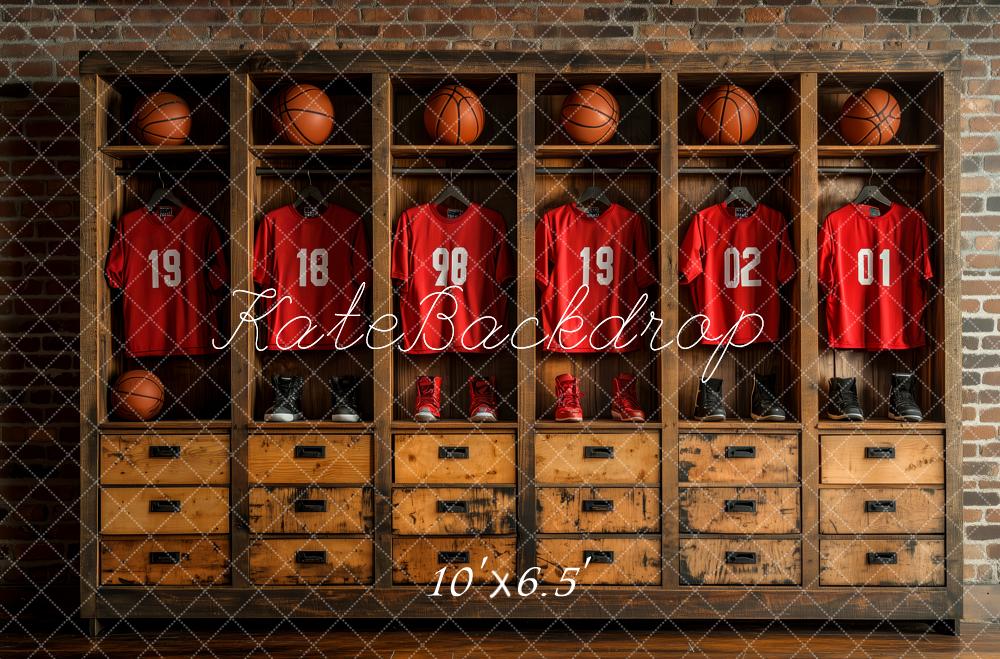 Kate Vintage Locker Room Backdrop Designed by Patty Roberts - Kate Backdrop AU