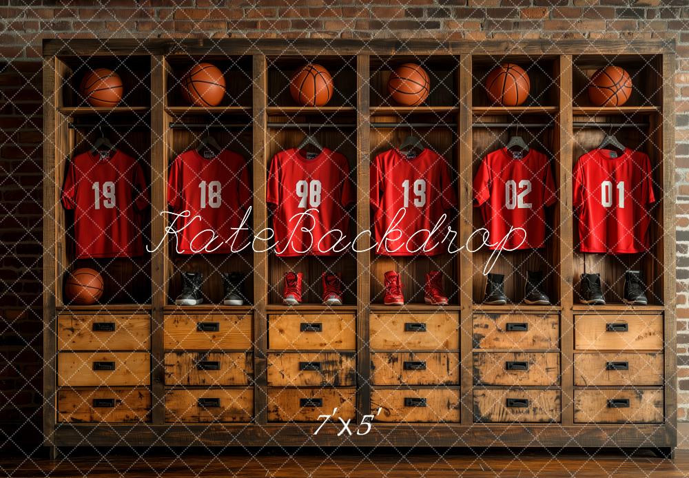Kate Vintage Locker Room Backdrop Designed by Patty Roberts - Kate Backdrop AU