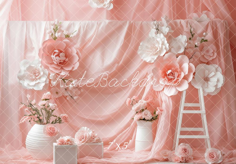 Kate Elegant Pink Draped Backdrop Designed by Patty Roberts
