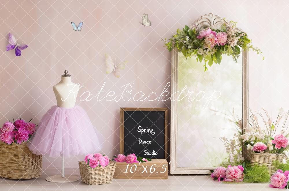 Kate Elegant Spring Ballet Studio Backdrop Designed by Patty Roberts - Kate Backdrop AU