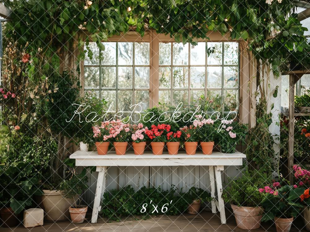 Kate Greenhouse Spring Market Stand Backdrop Designed by Patty Roberts - Kate Backdrop AU