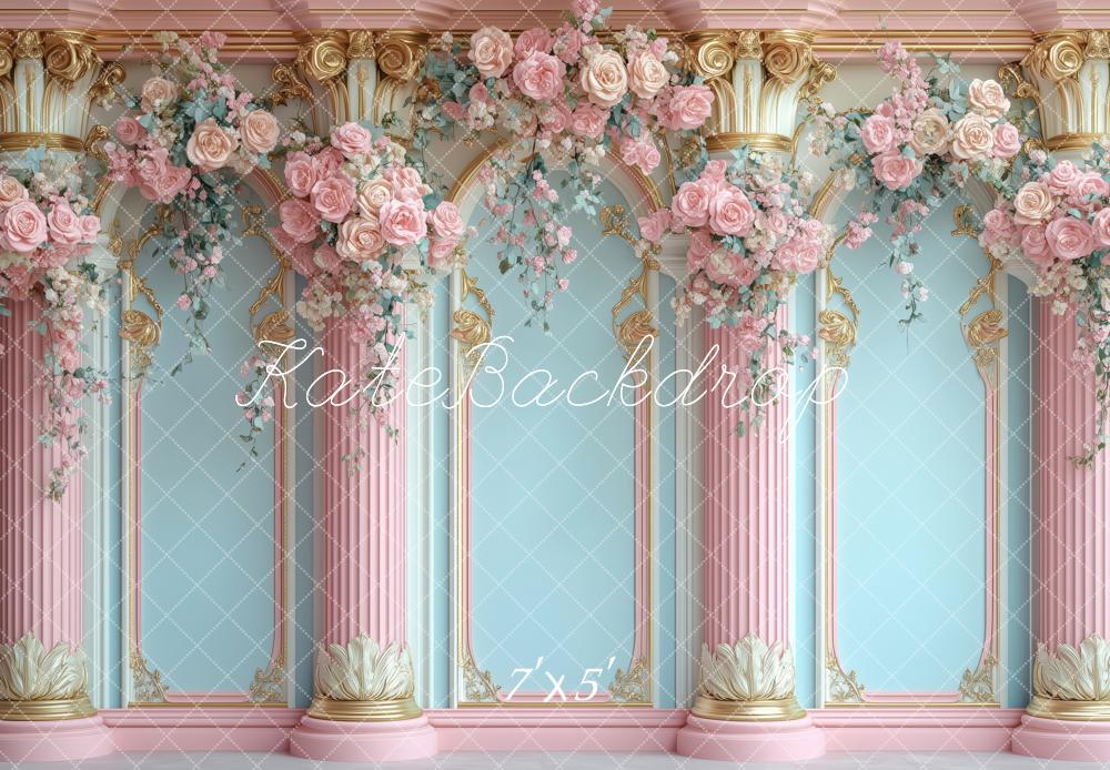 Kate Pastel Royal Columns Backdrop Designed by Patty Roberts - Kate Backdrop AU
