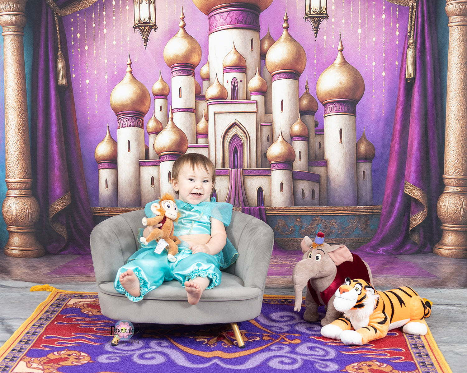 Kate Arabic Architecture Backdrop Designed by Ashley Paul - Kate Backdrop AU
