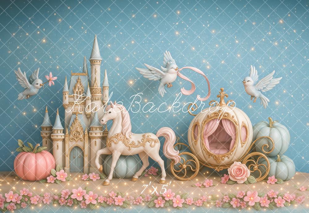 Kate Pumpkin Carriage Castle Backdrop Designed by Ashley Paul