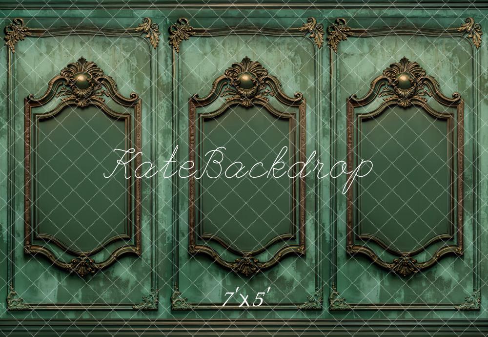 Kate Dark Green Vintage Wall Backdrop Designed by Kate Image - Kate Backdrop AU