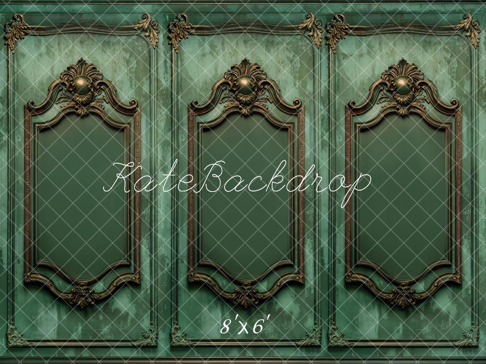 Kate Dark Green Vintage Wall Backdrop Designed by Kate Image - Kate Backdrop AU