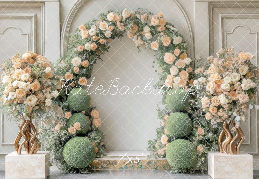 Kate Interior Spring Flower Arch Backdrop Designed by Mini MakeBelieve
