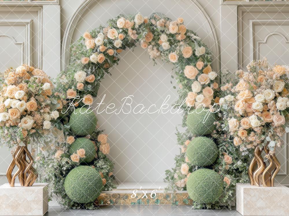 Kate Interior Spring Flower Arch Backdrop Designed by Mini MakeBelieve