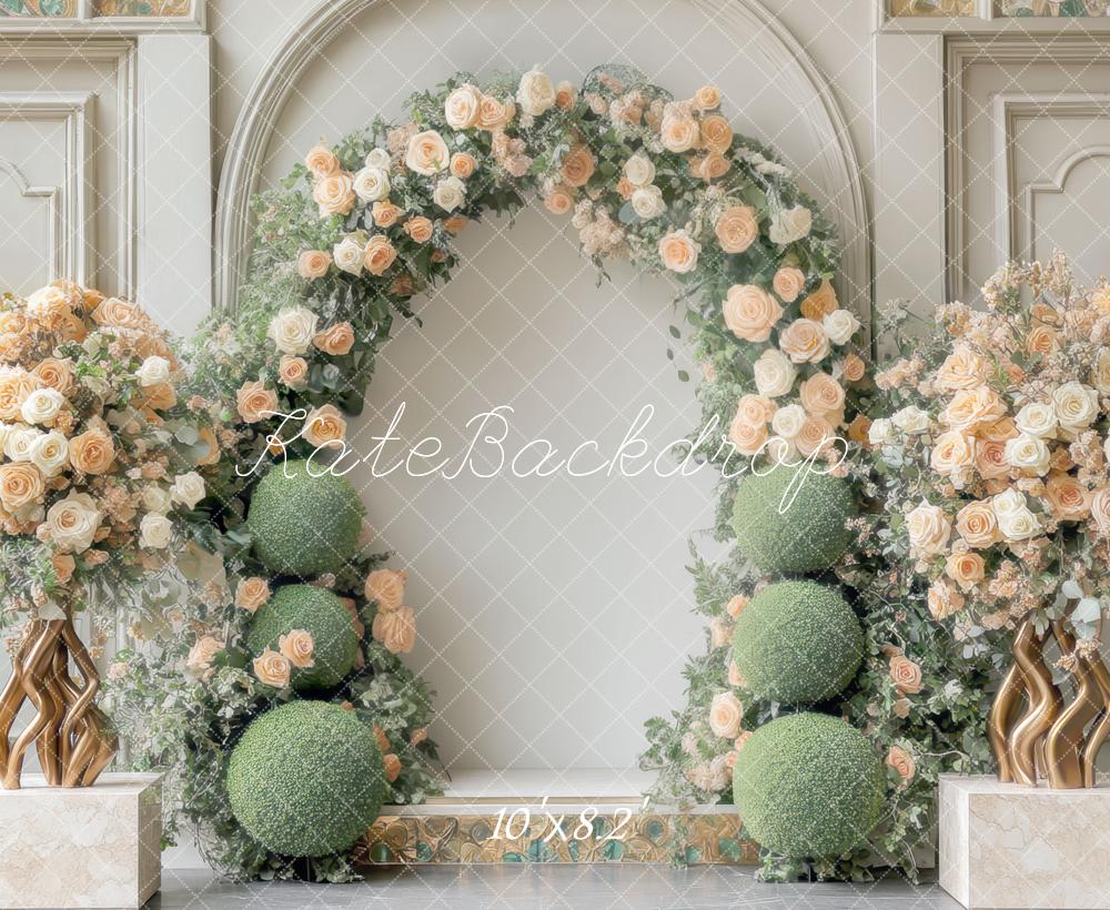 Kate Interior Spring Flower Arch Backdrop Designed by Mini MakeBelieve