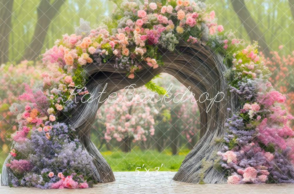 Kate Exterior Tree Arch Backdrop Designed by Mini MakeBelieve - Kate Backdrop AU