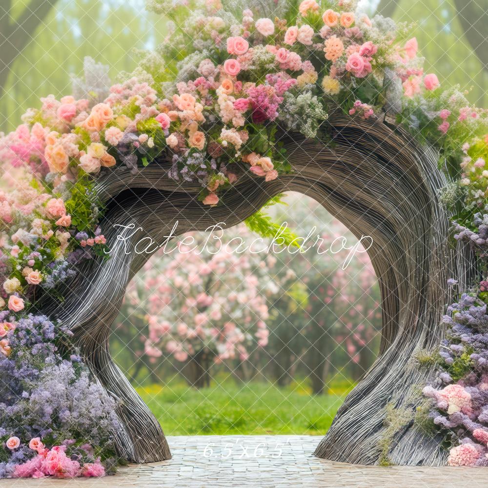 Kate Exterior Tree Arch Backdrop Designed by Mini MakeBelieve - Kate Backdrop AU