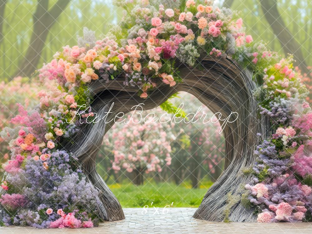 Kate Exterior Tree Arch Backdrop Designed by Mini MakeBelieve - Kate Backdrop AU