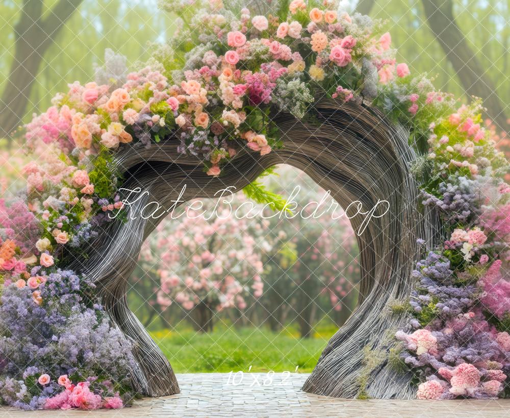 Kate Exterior Tree Arch Backdrop Designed by Mini MakeBelieve - Kate Backdrop AU