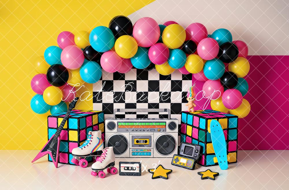Kate Birthday 90s Backdrop Designed by Ashley Paul - Kate Backdrop AU