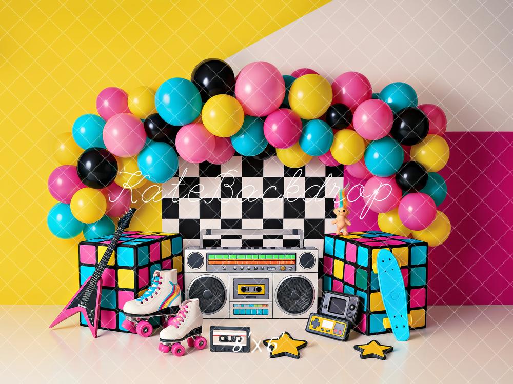 Kate Birthday 90s Backdrop Designed by Ashley Paul - Kate Backdrop AU