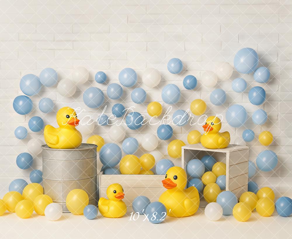 Kate Baby Shower Duckies Backdrop Designed by Ashley Paul - Kate Backdrop AU