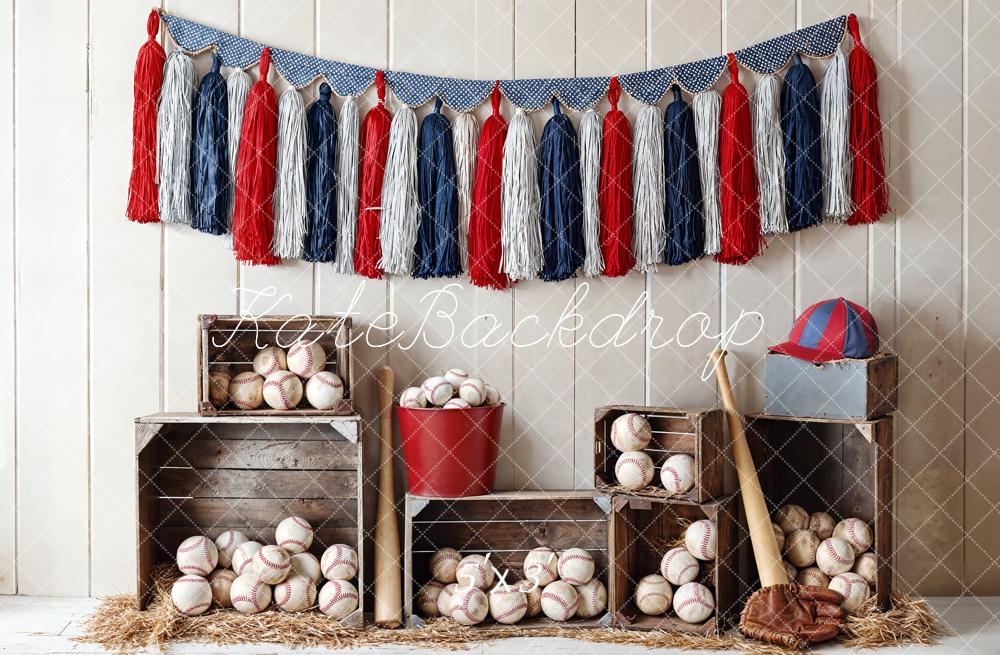 Kate Baseball Sport Backdrop Designed by Emetselch - Kate Backdrop AU